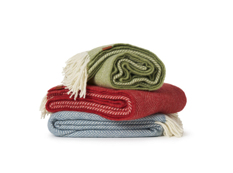 Klippan - Herringbone | plaid met gerecyclede wol