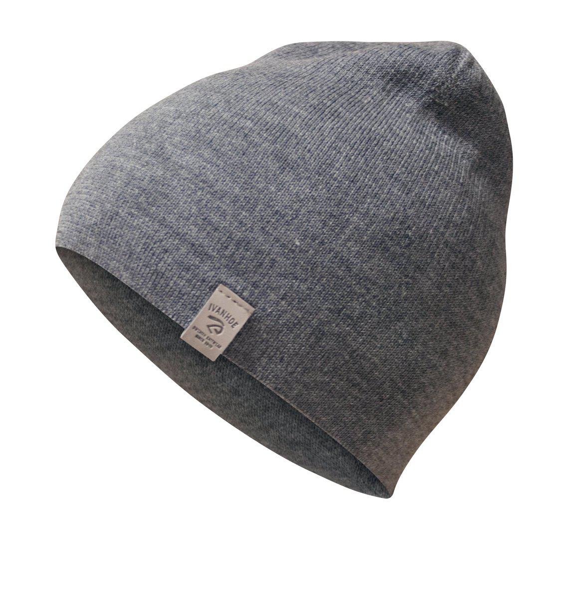 Ivanhoe Knitted in Sweden - Uni hat | muts van merinowol Grey
