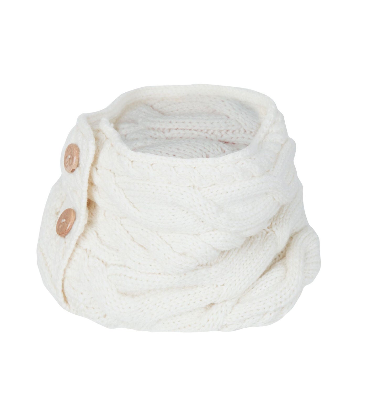 Aran Woollen Mills - B948 | merinowol col met knopen