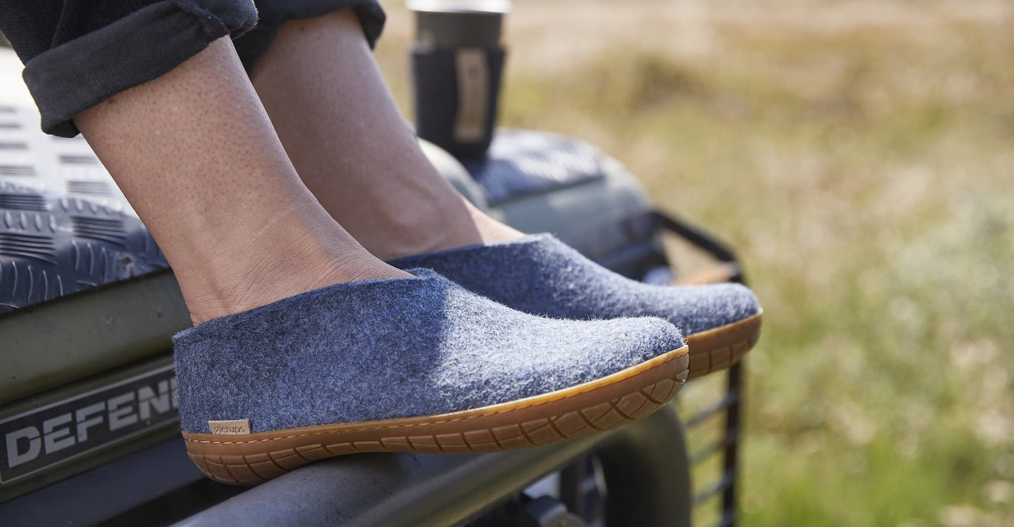 Glerups | schoen met rubber zool - denim