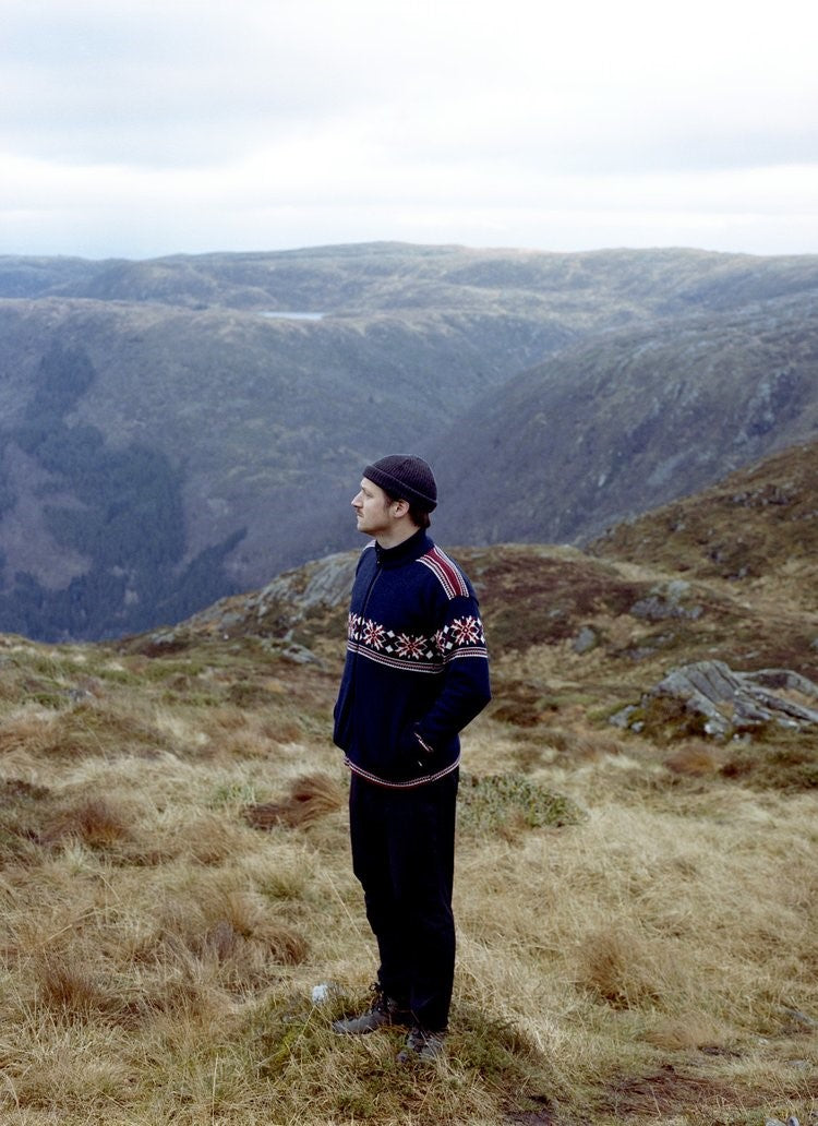 Norlender - Eikedalen | Noorse wollen windbreaker Navy