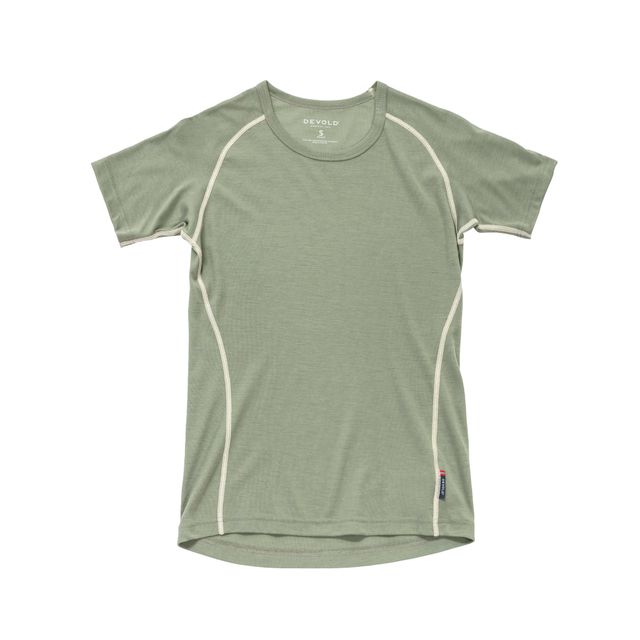 Devold - W Lauparen Base Tee | dames t-shirt van merinowol