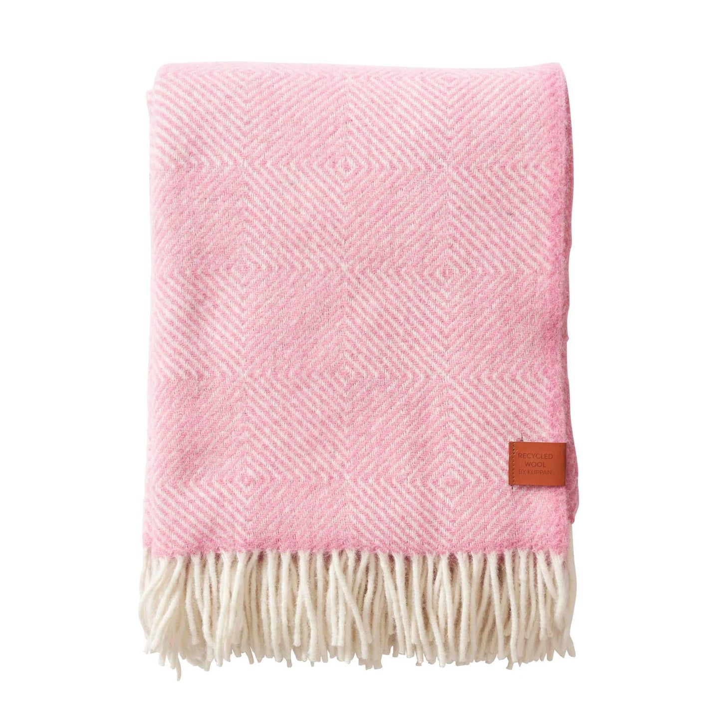 Klippan - Gooseye | plaid van gerecyclede wol Pink