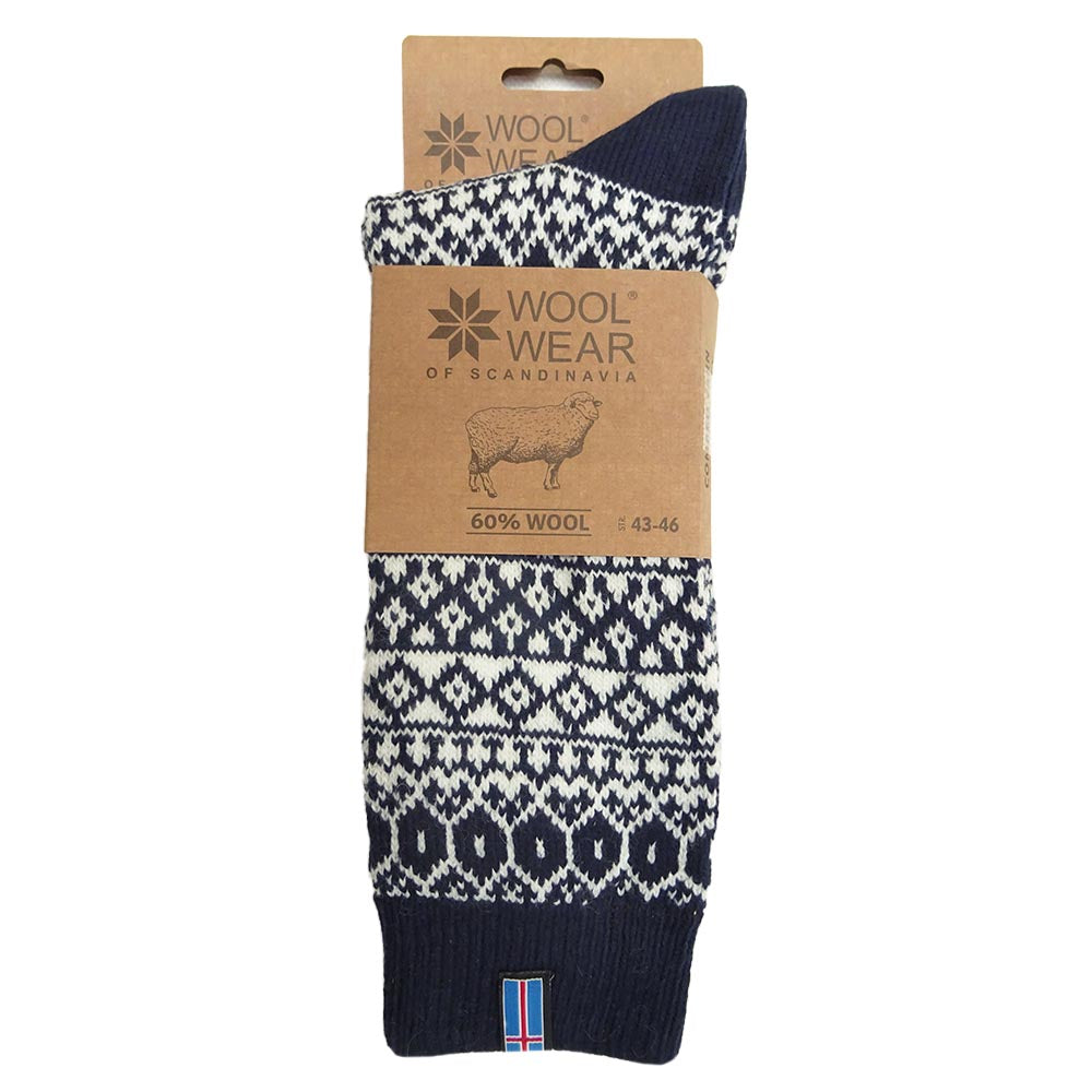 Woolwear - HOS 602 Iceland Flag | wollen sokken
