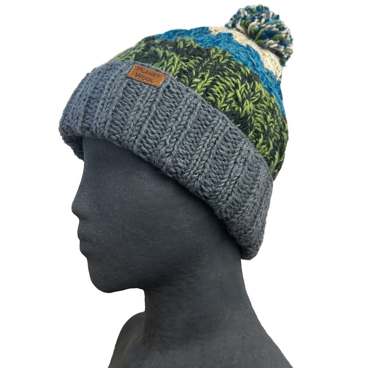 pompon Planet wool - Wollen muts Pompon kopen | Texelana