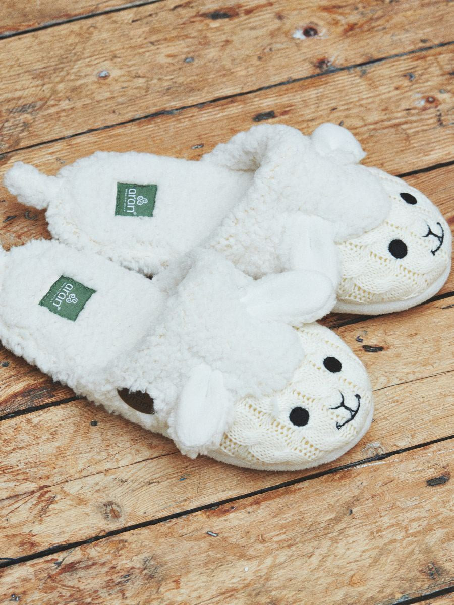 Aran Woollen Mills - R775 Slipper sheep | kinder pantoffels