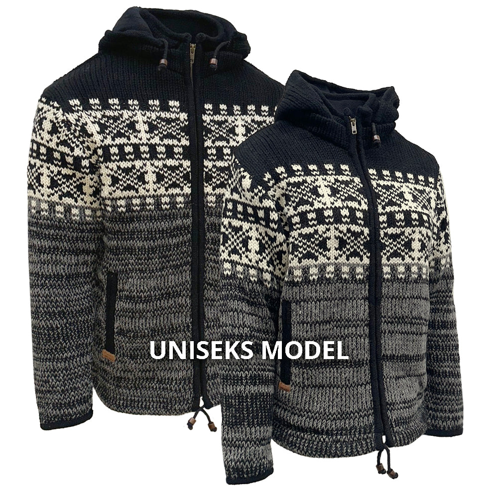 Planet Wool - Hatti Jacket | wollen vest met fleecevoering