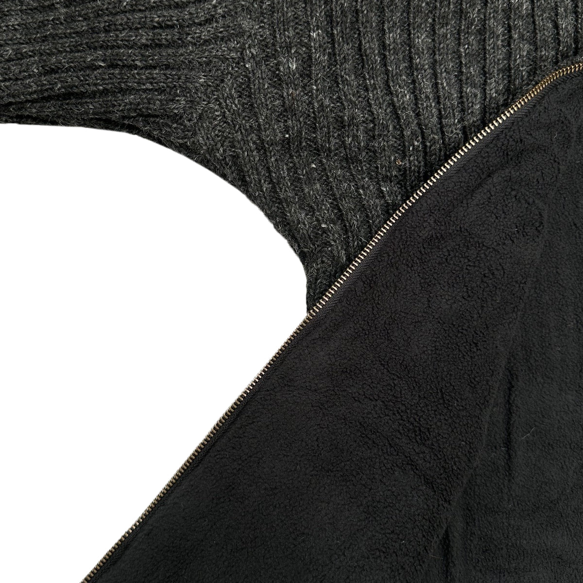 Planet Wool - Long Jacket Rib | wollen damesvest met fleecevoering