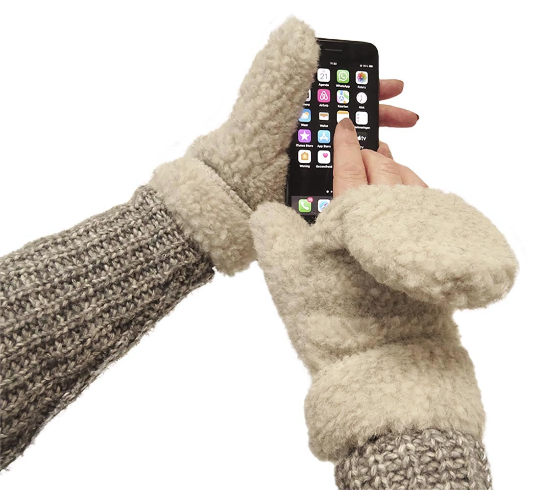 Yoko Wool - Freeze mittens hooded | wanten van schapenwol