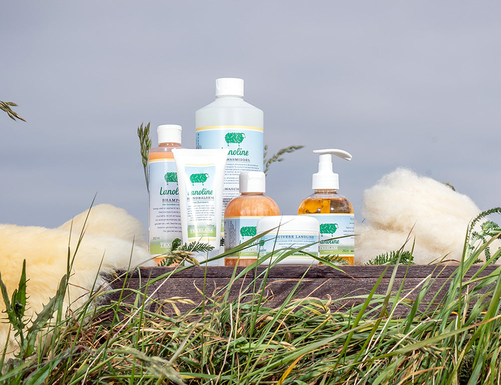 verzorging en zorgproducten van schapenvacht en lanoline