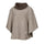Ivanhoe Knitted in Sweden - NLS Humla | poncho van ongeverfde wol Latte