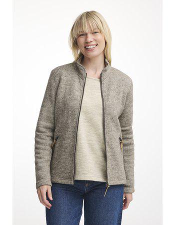 Ivanhoe Knitted in Sweden - NLS Twig FZ | damesvest met rits