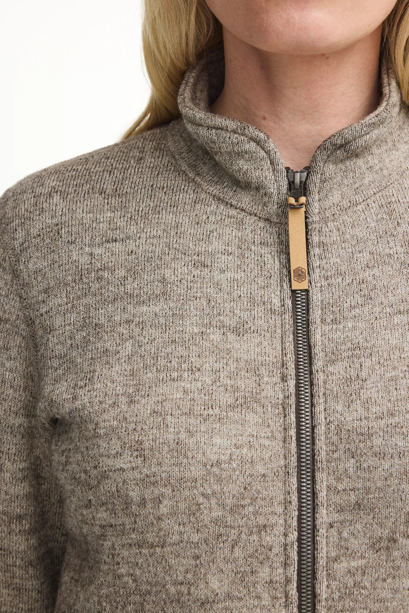 Ivanhoe Knitted in Sweden - NLS Twig FZ | damesvest met rits