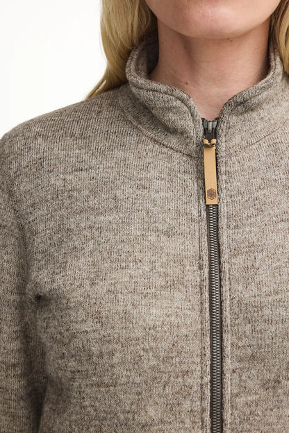 Ivanhoe Knitted in Sweden - NLS Twig FZ | damesvest met rits