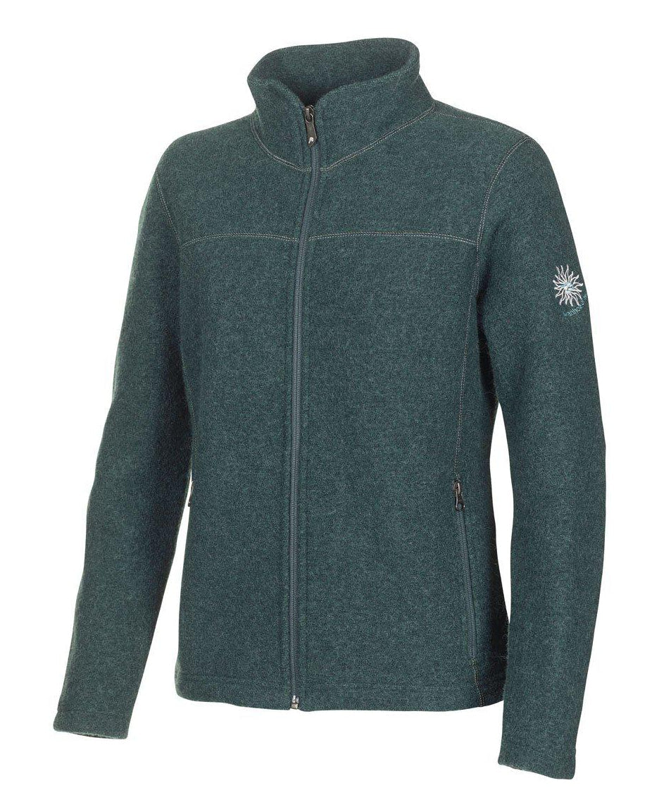 Ivanhoe Knitted in Sweden - Beata FZ | wollen damesjack Atlantic deep