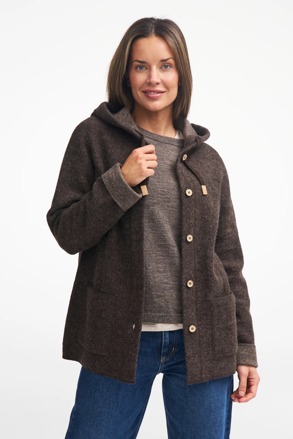 Ivanhoe Knitted in Sweden - NLS Dahlia | wollen damesjas