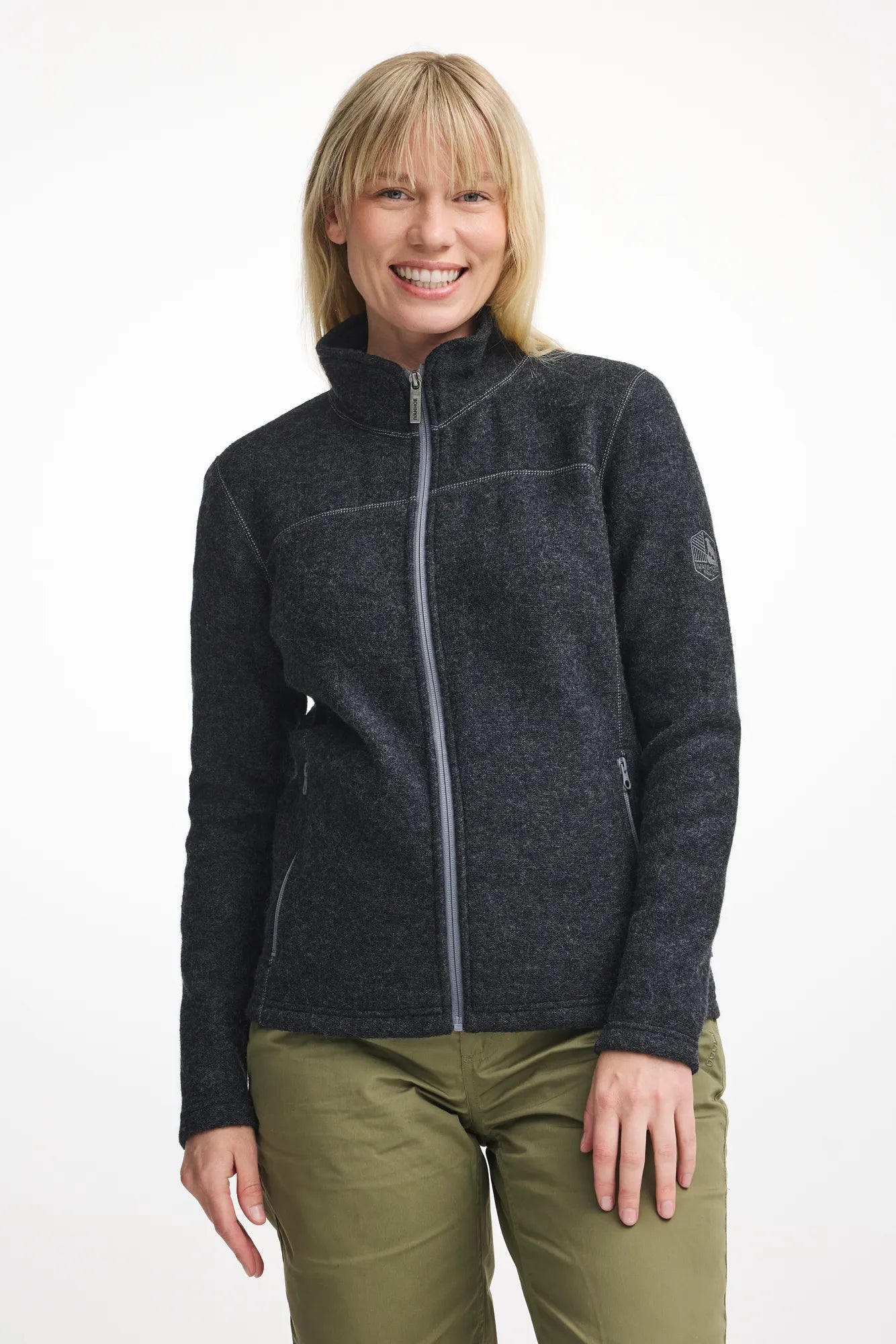 Ivanhoe Knitted in Sweden - Beata FZ | wollen damesjack