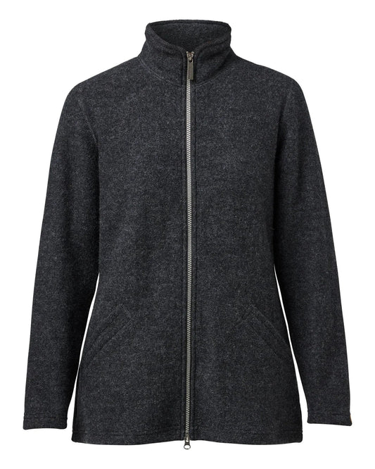 Ivanhoe Knitted in Sweden - Brodal Long | wollen damesvest Graphite Marl