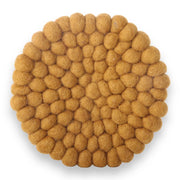 Gry & Sif - Small Coaster | wollen onderzetter - set van 2 Ochre