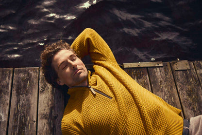 Ivanhoe Knitted in Sweden - Moritz HZ | wollen trui met rits