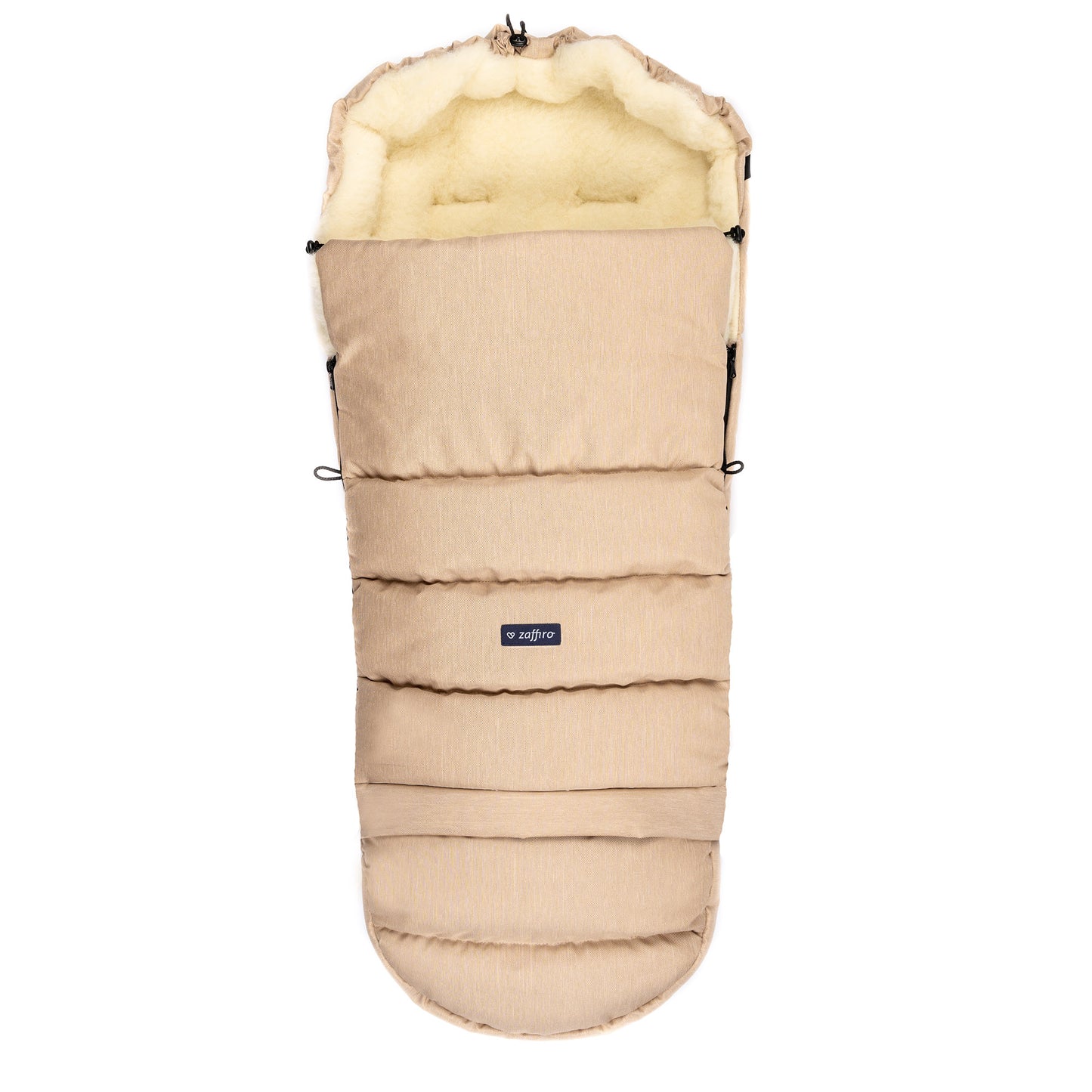 Zaffiro - Schlafsack Wolle | Babyschlafsack mit Lammfell-Innenseite