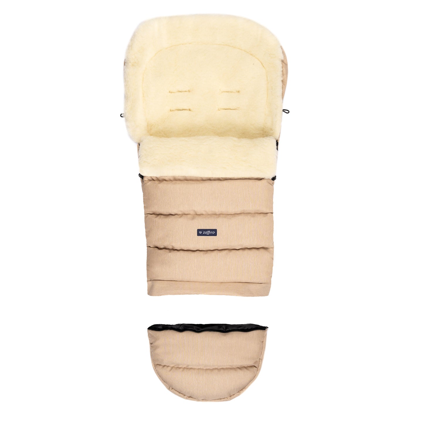 Zaffiro - sleeping bag wool | baby slaapzak met lamsvacht binnenzijde