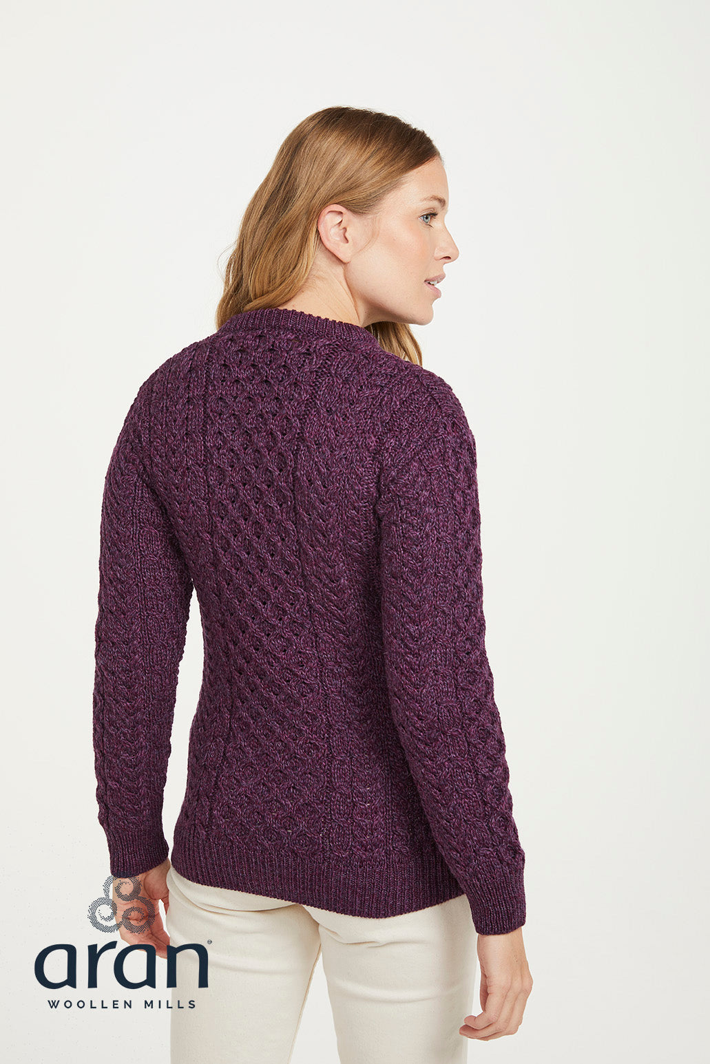 Aran Woollen Mills - B320 | women's merino wool sweater 