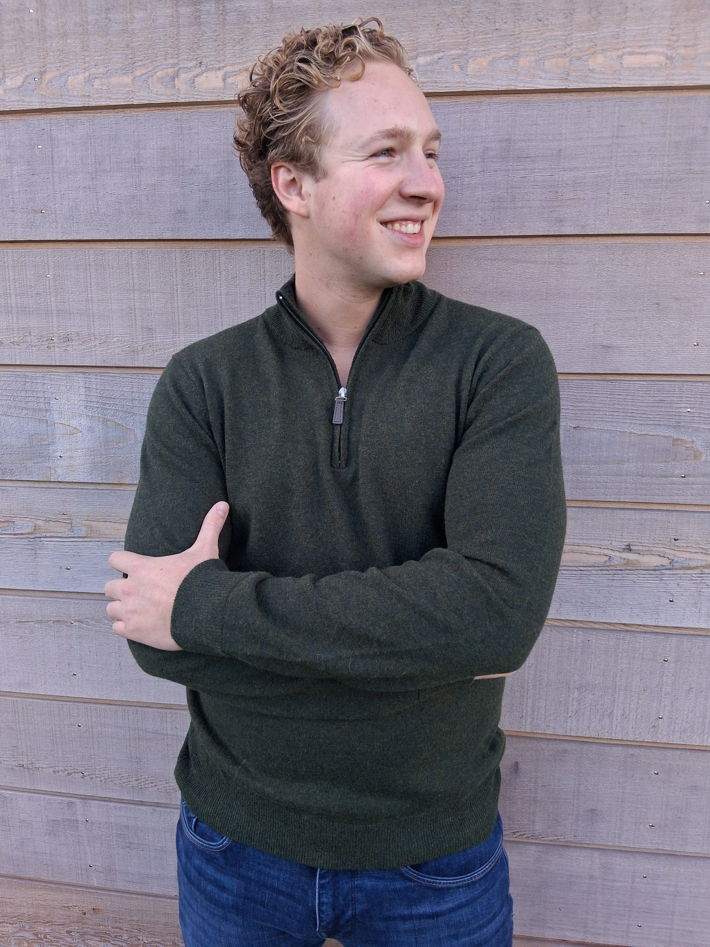 Emerald Style - Halfzip | lamswollen herentrui