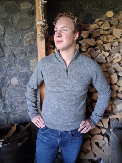 Emerald Style - Halfzip | lamswollen herentrui