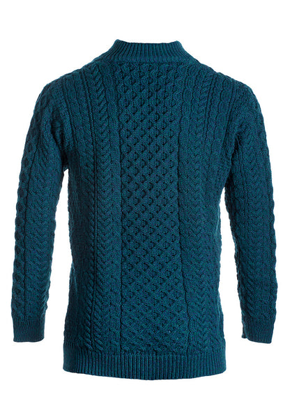 Aran Woollen Mills - B722 | wollen trui met rits