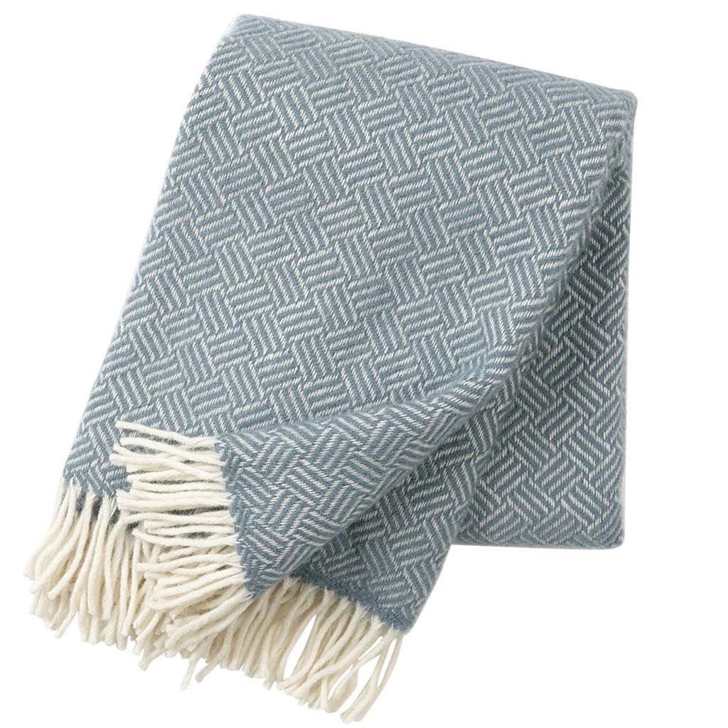 Klippan - Samba | plaid van lamswol Lead grey 130x200 cm.