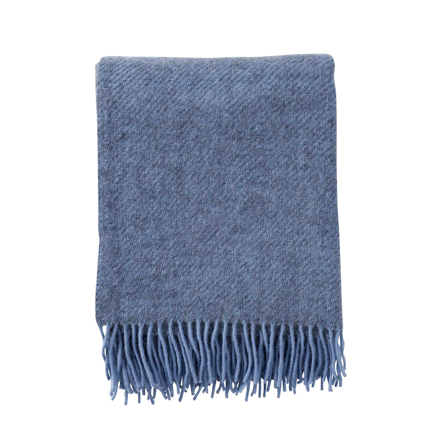 Klippan - Gotland | plaid van Gotland wol Infinity blue 130x200 cm.