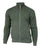 Ivanhoe Knitted in Sweden - Moritz FZ | wollen herenvest met rits Loden green
