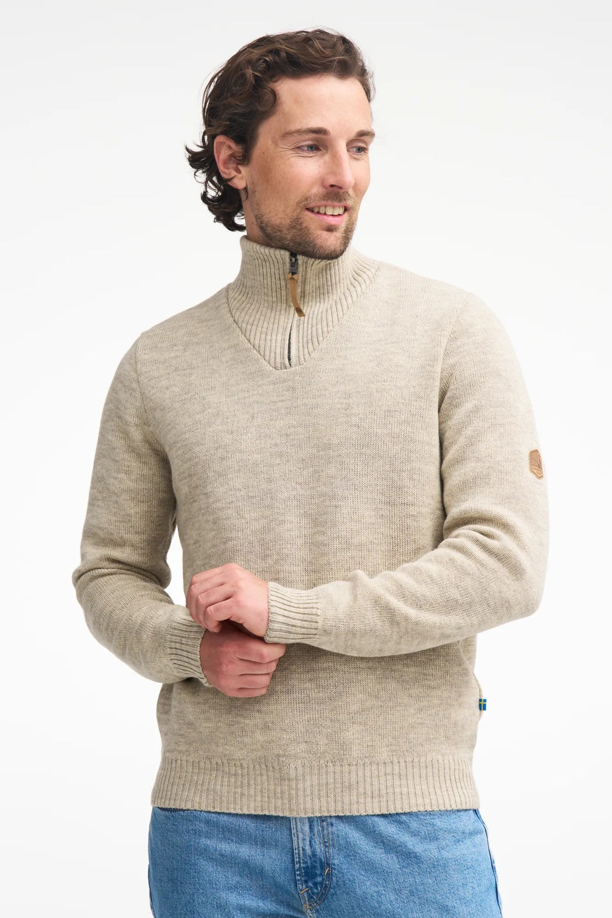 Ivanhoe Knitted in Sweden - NLS Elm HZ | wollen herentrui