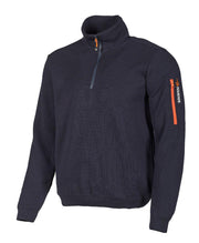 Ivanhoe Knitted in Sweden - Hadar HZ | wollen herentrui met rits Navy