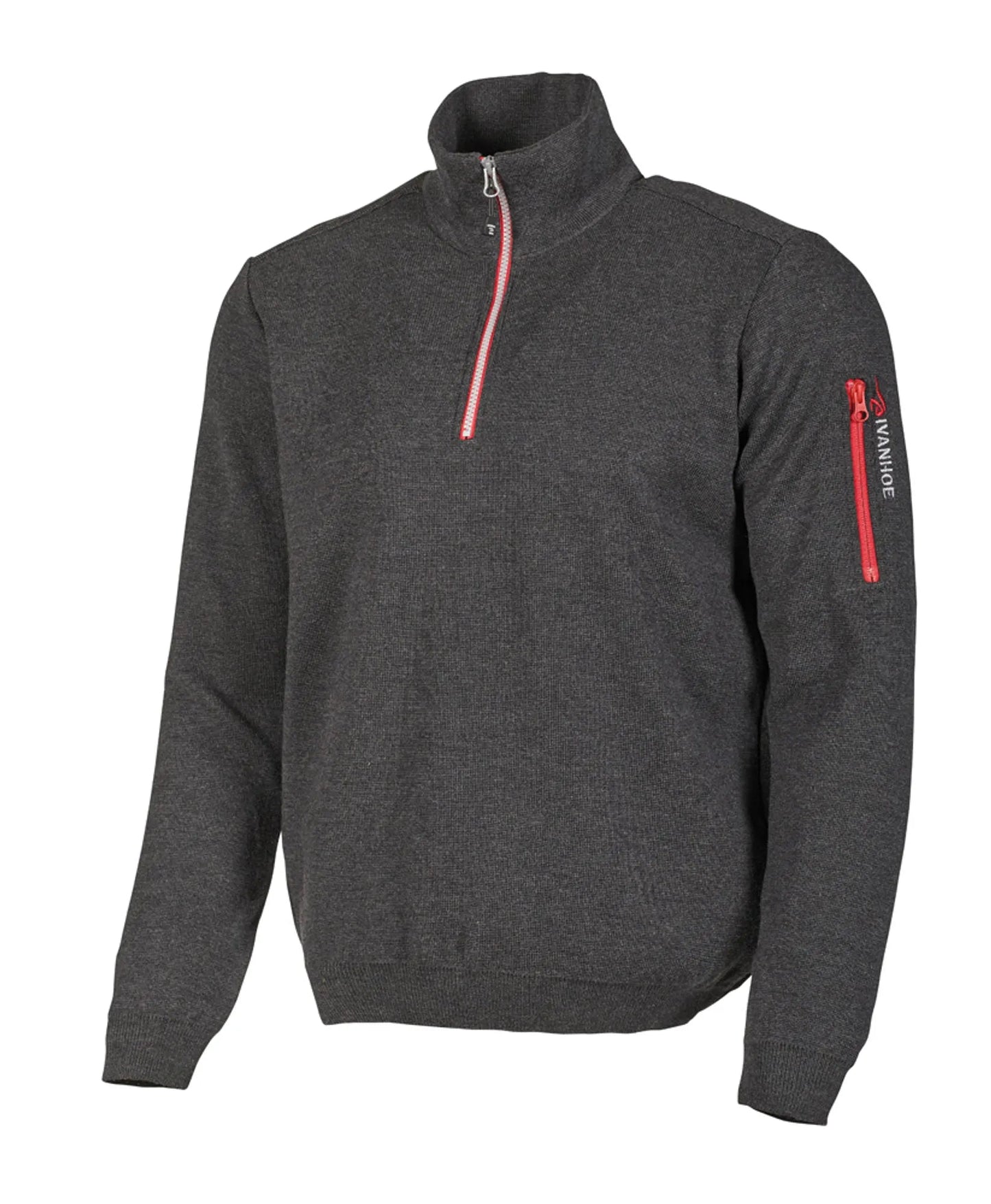 Ivanhoe Knitted in Sweden - Hadar HZ WB | wollen windbreaker trui