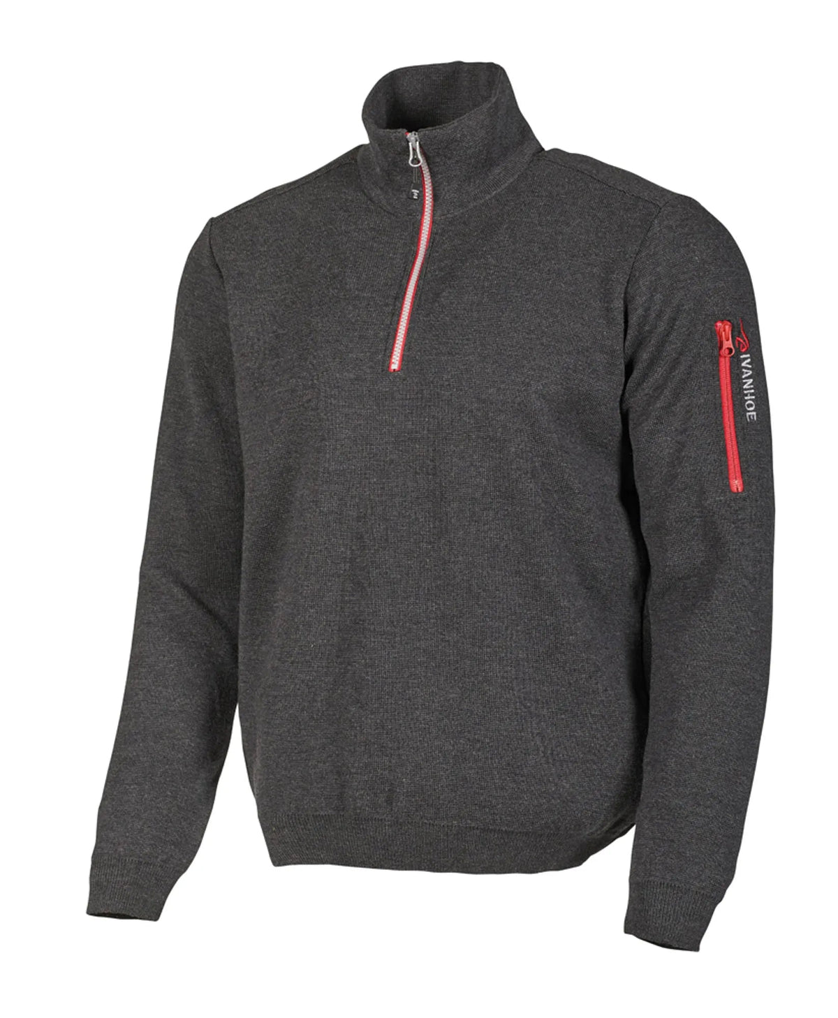 Ivanhoe Knitted in Sweden - Hadar HZ WB | wollen windbreaker trui