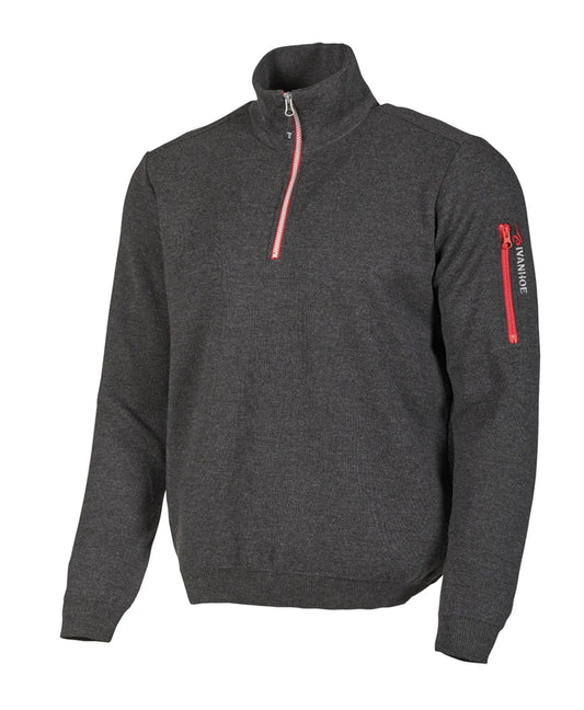 Ivanhoe Knitted in Sweden - Hadar HZ WB | wollen windbreaker trui