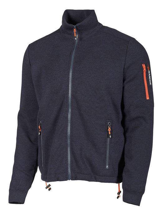 Ivanhoe Knitted in Sweden - Hadar FZ WB | wollen windbreaker vest