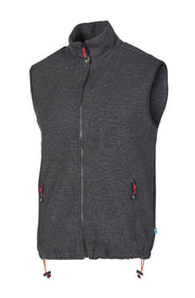 Ivanhoe Knitted in Sweden - Hadar vest | wollen heren bodywarmer Graphit M