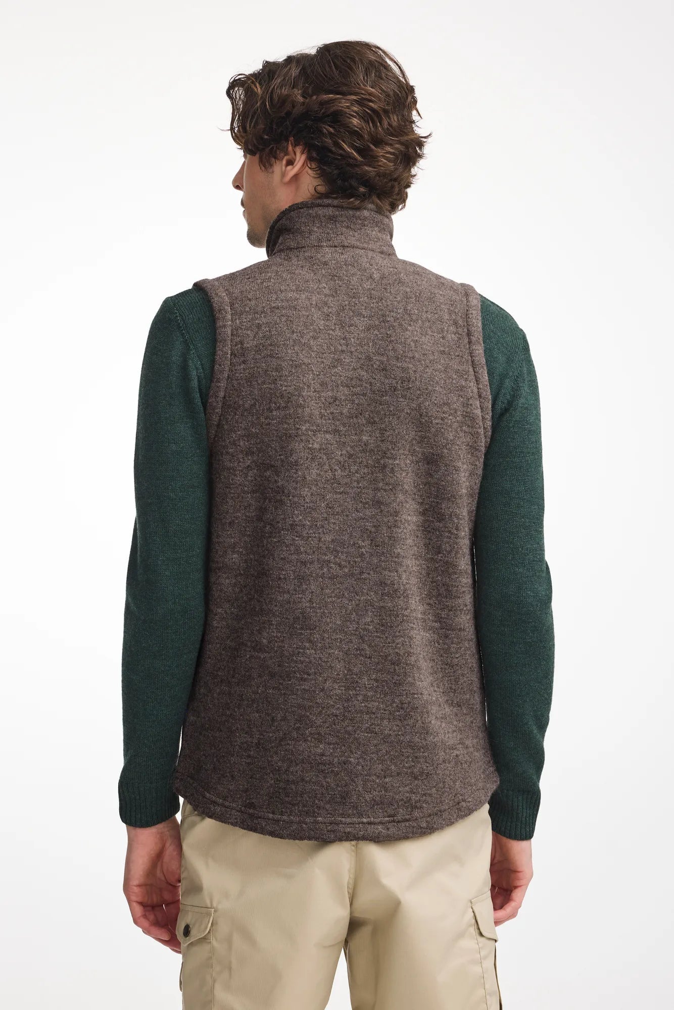 Ivanhoe Knitted in Sweden - NLS Barley Vest | wollen heren bodywarmer