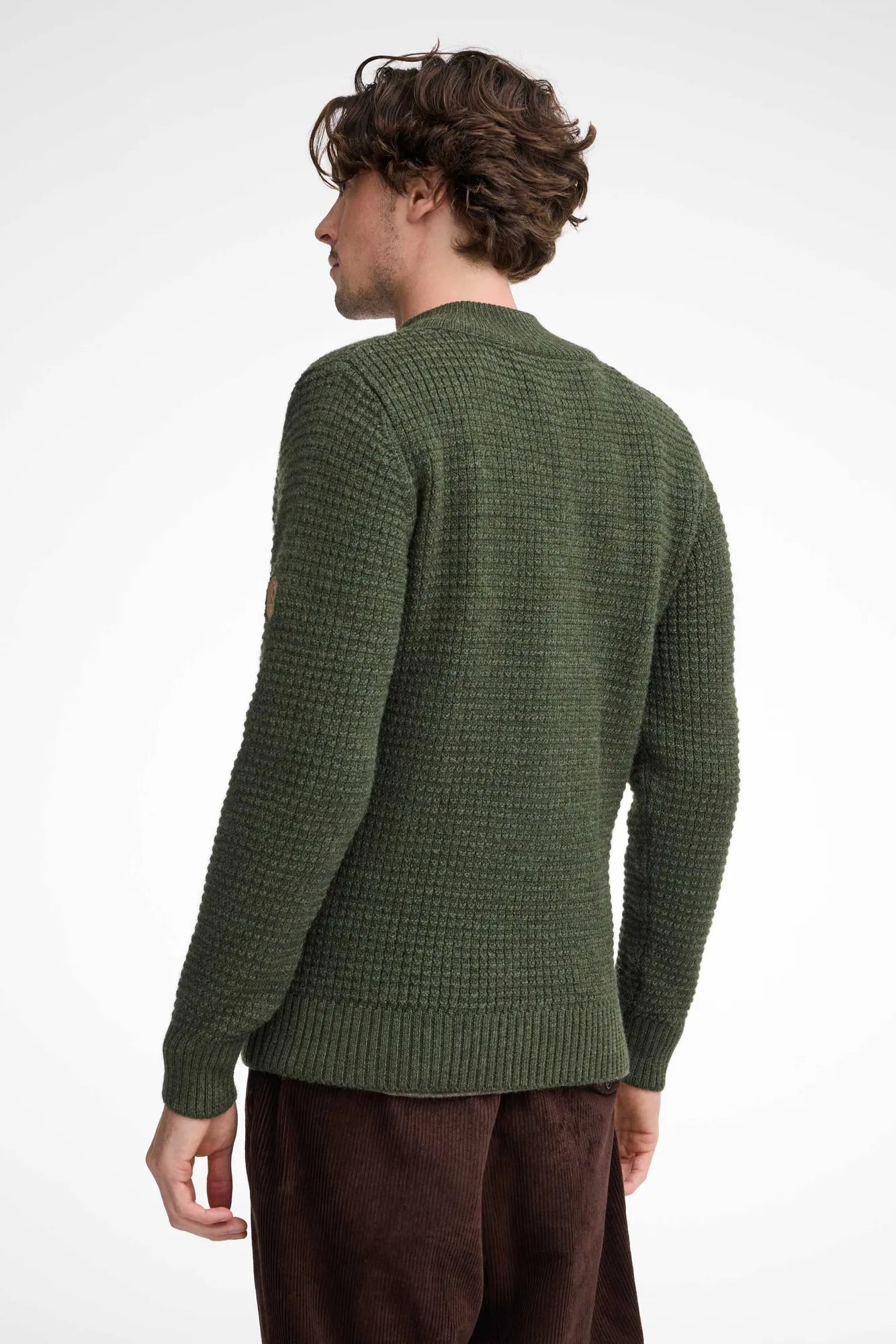 Ivanhoe Knitted in Sweden - Moritz FZ | wollen herenvest met rits