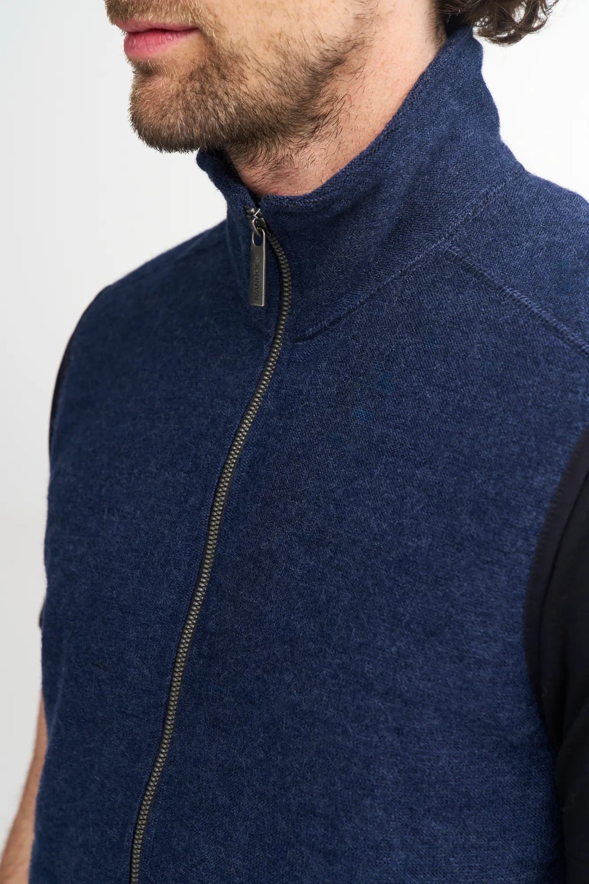 Ivanhoe Knitted in Sweden - Kurre vest | wollen heren bodywarmer