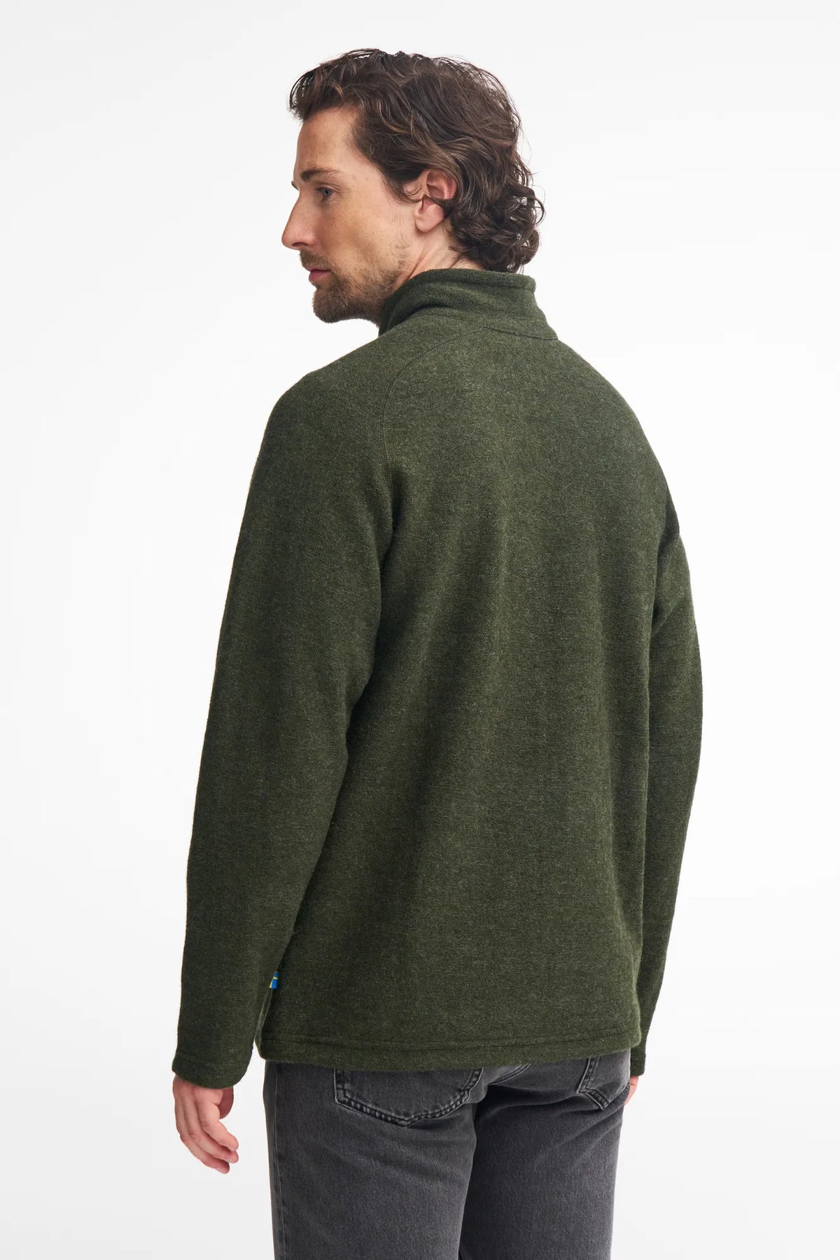 Ivanhoe Knitted in Sweden - Danny FZ | wollen herenvest met rits