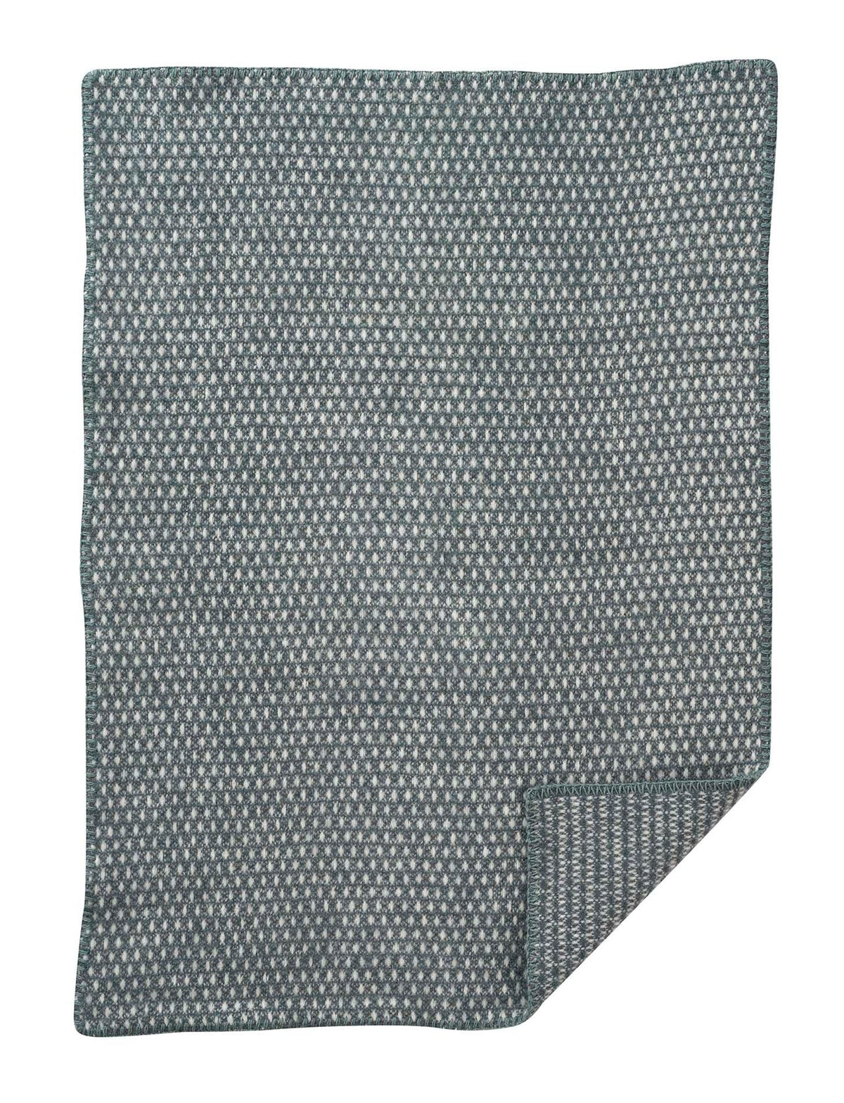 Klippan - Knut Baby | wiegdeken van lamswol Balsem green 65x90 cm.