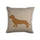 Belpo - Wollen kussen teckel | kussen van wol Beige Coffee