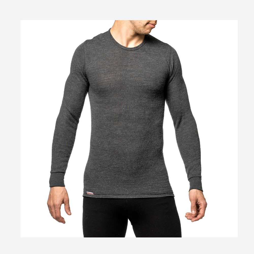 Woolpower - Crewneck 200 | wollen thermoshirt Grey