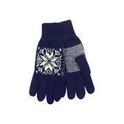 Norlender - Snowflake gloves | wollen handschoenen Navy