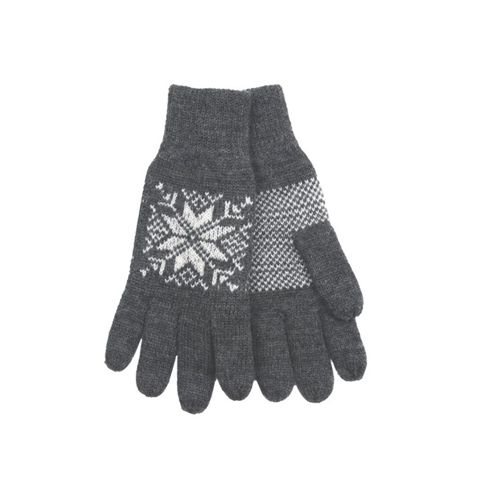 Norlender - Snowflake gloves | wollen handschoenen Grey