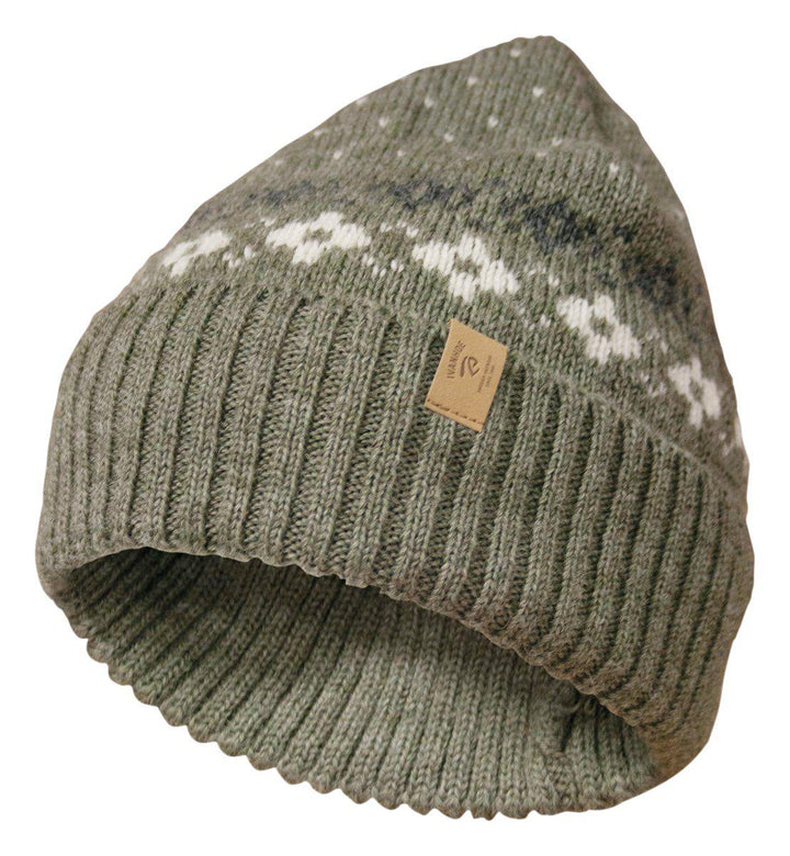 Ivanhoe Knitted in Sweden - Sire hat | wollen muts Lichen green